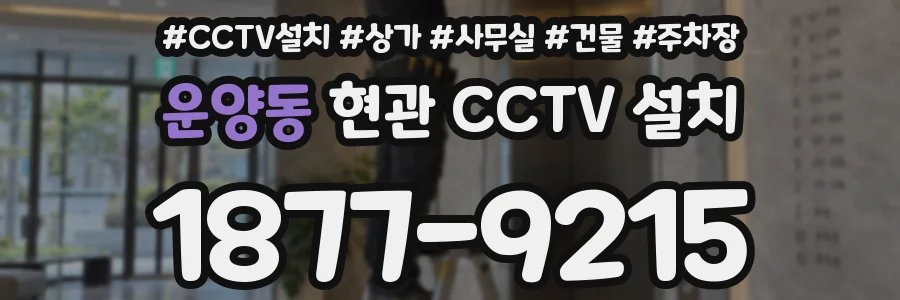 운양동 현관 CCTV 설치