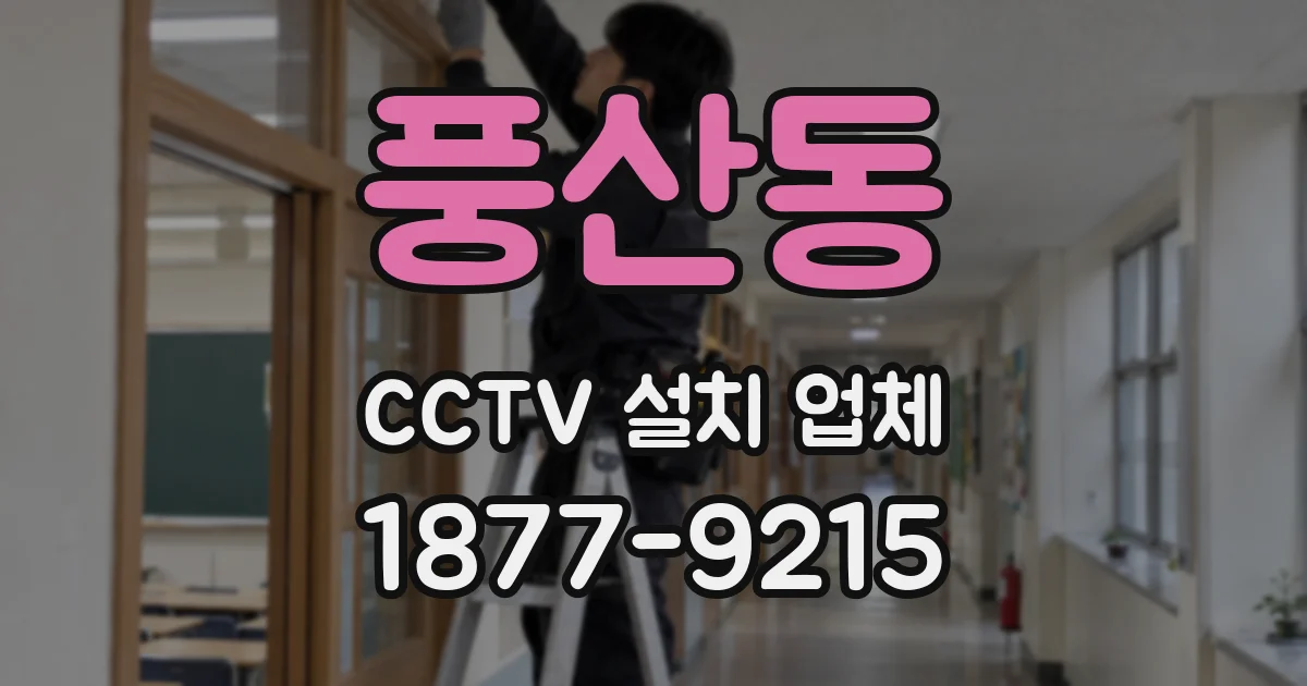 풍산동 CCTV 설치 업체