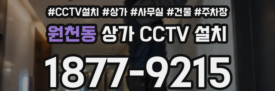 원천동 상가 CCTV 설치