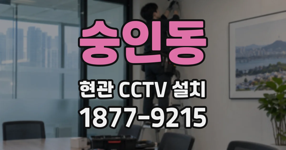 숭인동 현관 CCTV 설치