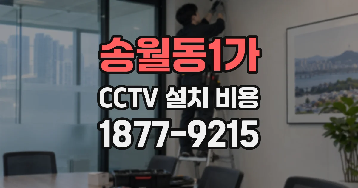송월동1가 CCTV 설치 비용