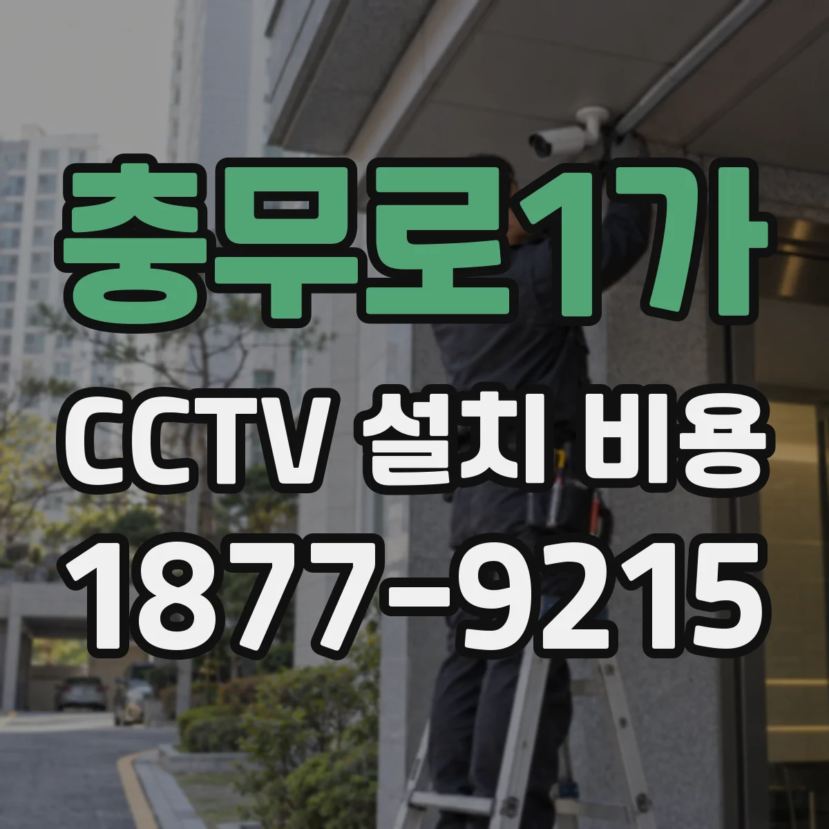 충무로1가 CCTV 설치 비용