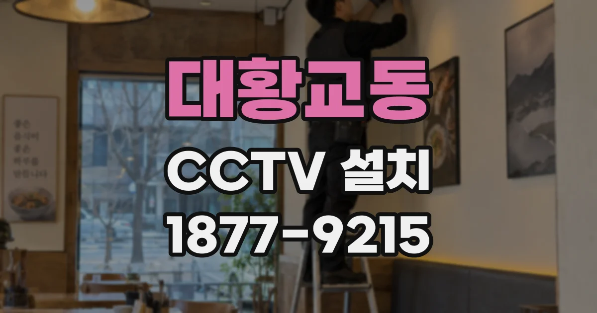 대황교동 CCTV 설치