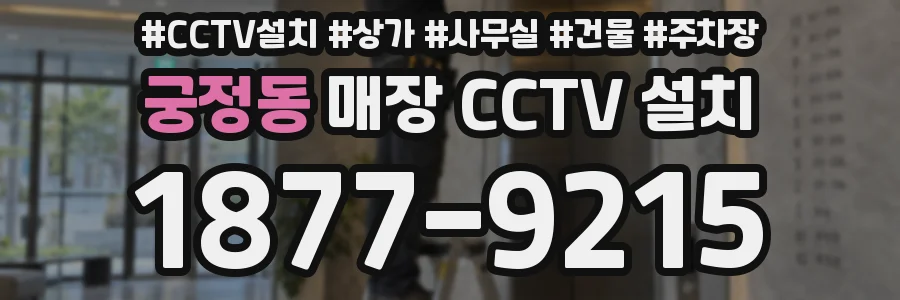 궁정동 매장 CCTV 설치