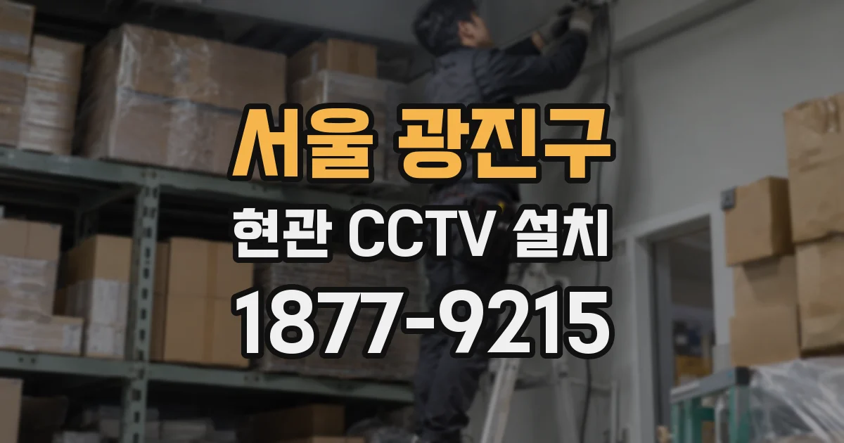 서울 광진구 현관 CCTV 설치
