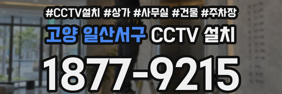 고양 일산서구 CCTV 설치