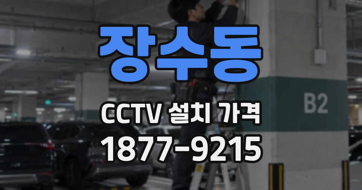 장수동 CCTV 설치 가격