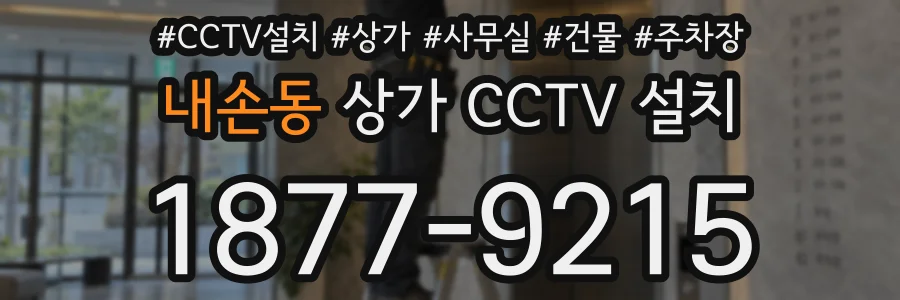 내손동 상가 CCTV 설치