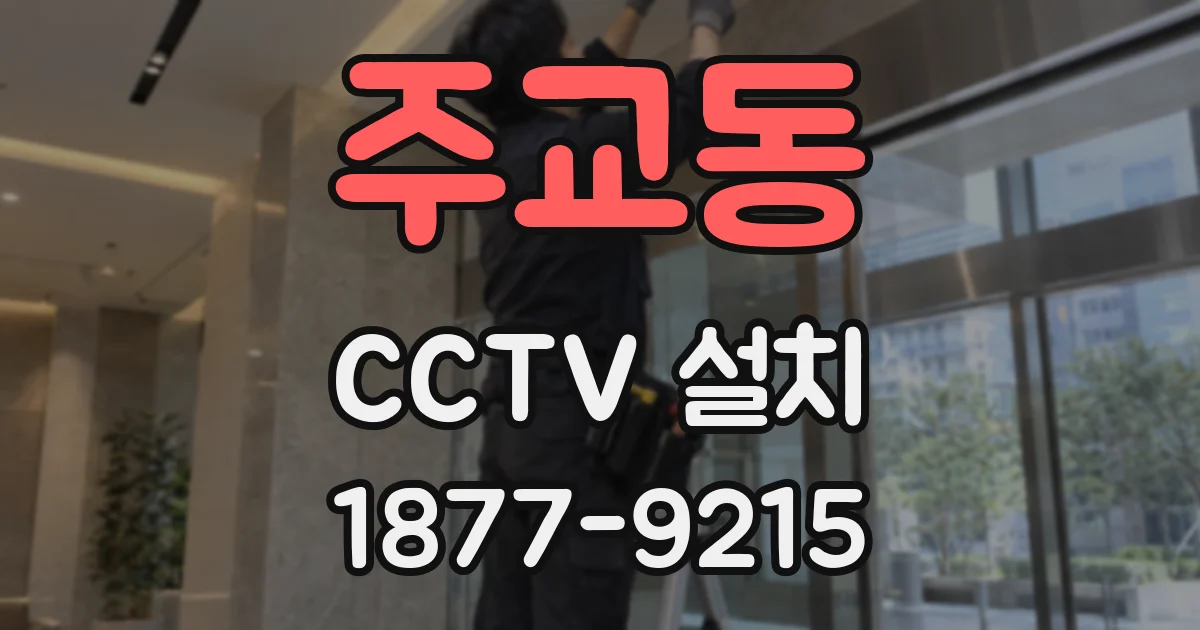 주교동 CCTV 설치