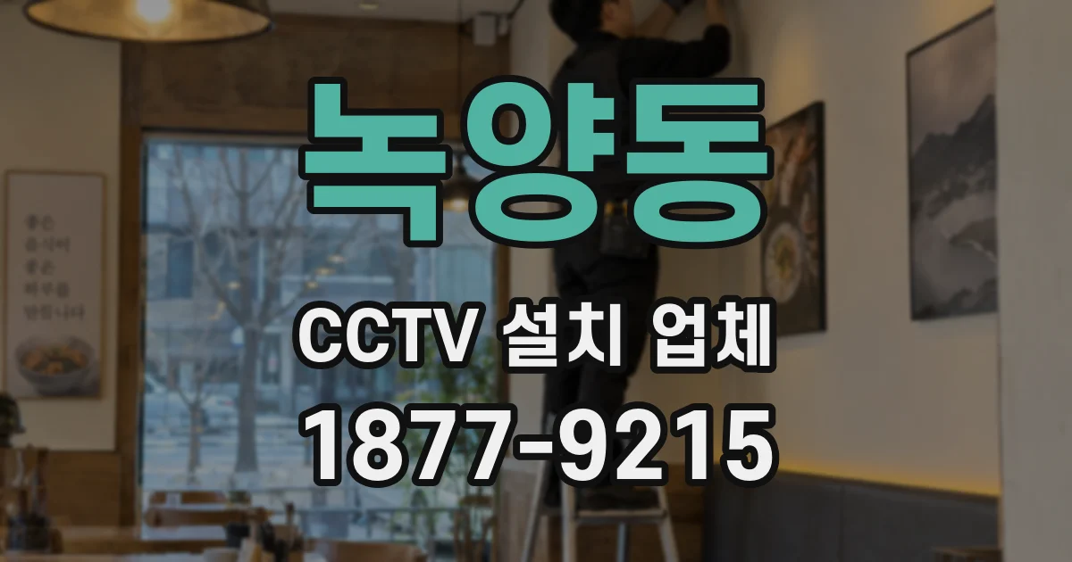 녹양동 CCTV 설치 업체