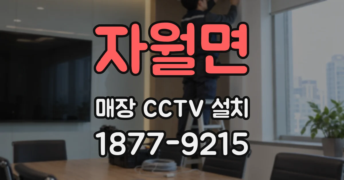 자월면 매장 CCTV 설치