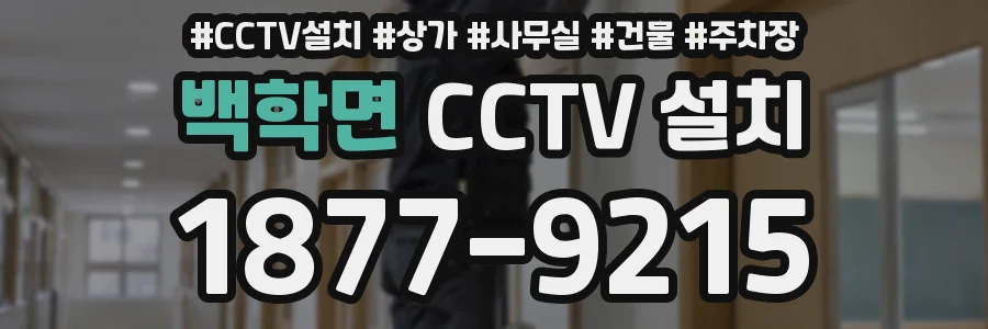 백학면 CCTV 설치