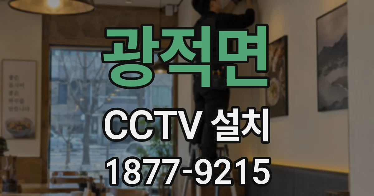 광적면 CCTV 설치