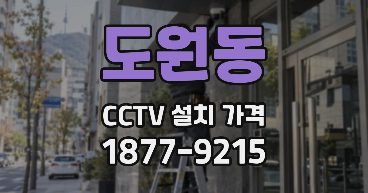 도원동 CCTV 설치 가격