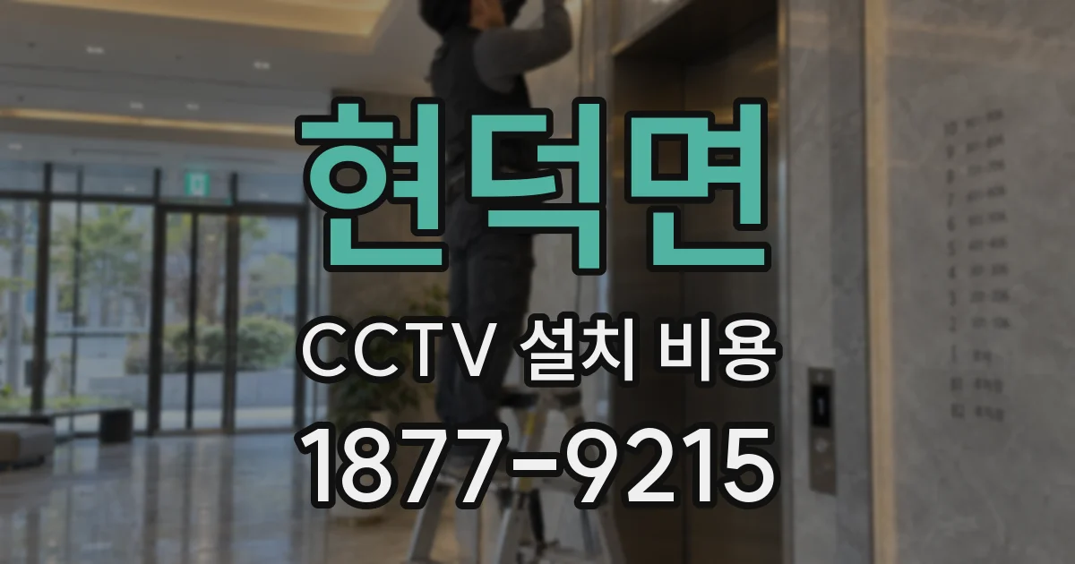 현덕면 CCTV 설치 비용