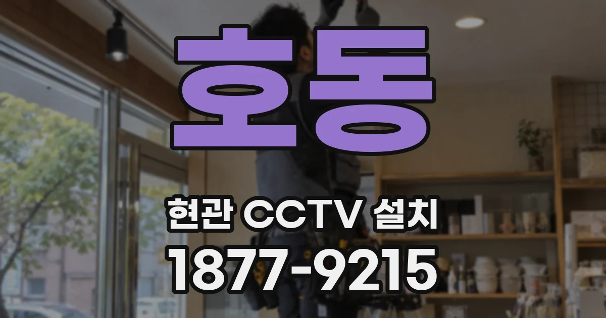 호동 현관 CCTV 설치