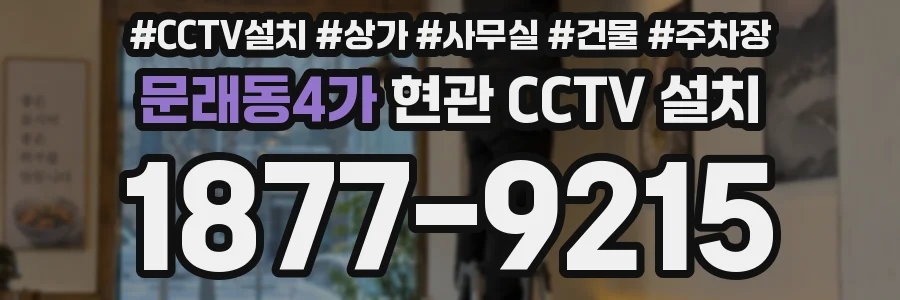 문래동4가 현관 CCTV 설치