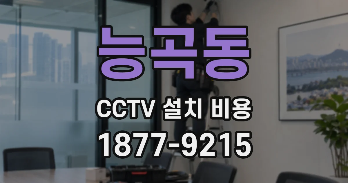 능곡동 CCTV 설치 비용