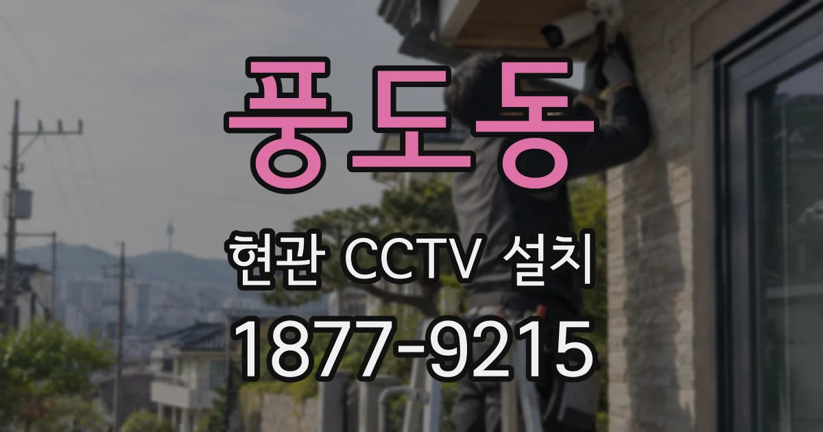 풍도동 현관 CCTV 설치