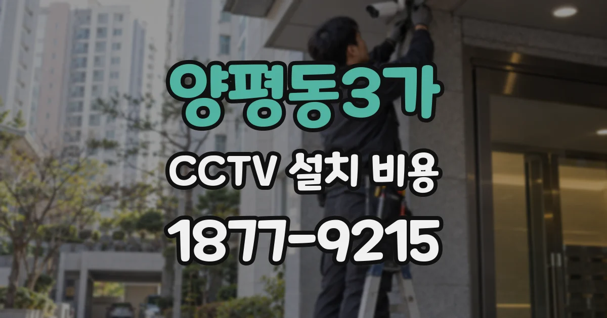 양평동3가 CCTV 설치 비용