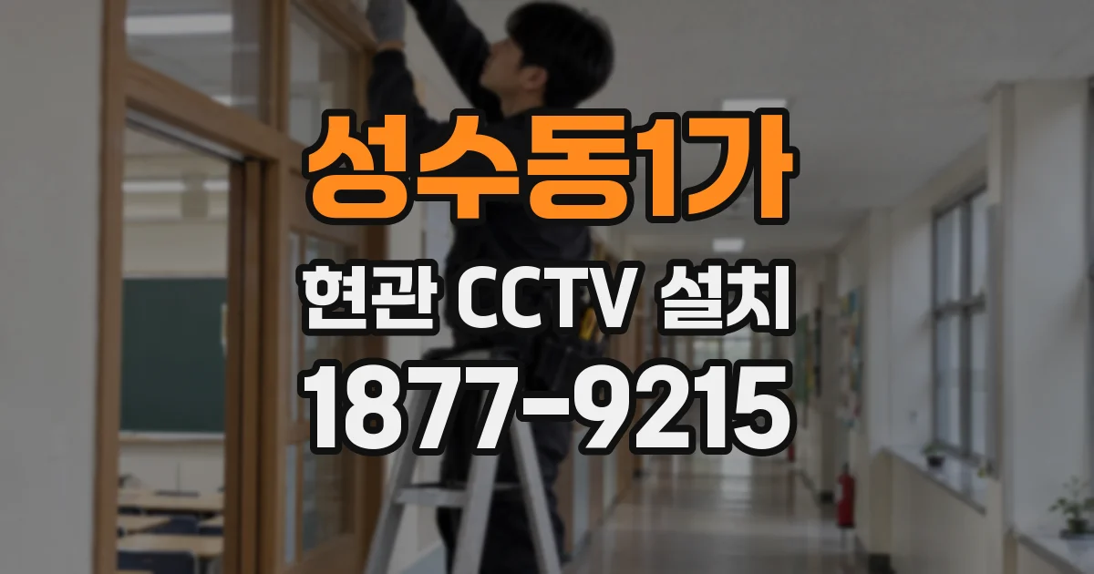 성수동1가 현관 CCTV 설치