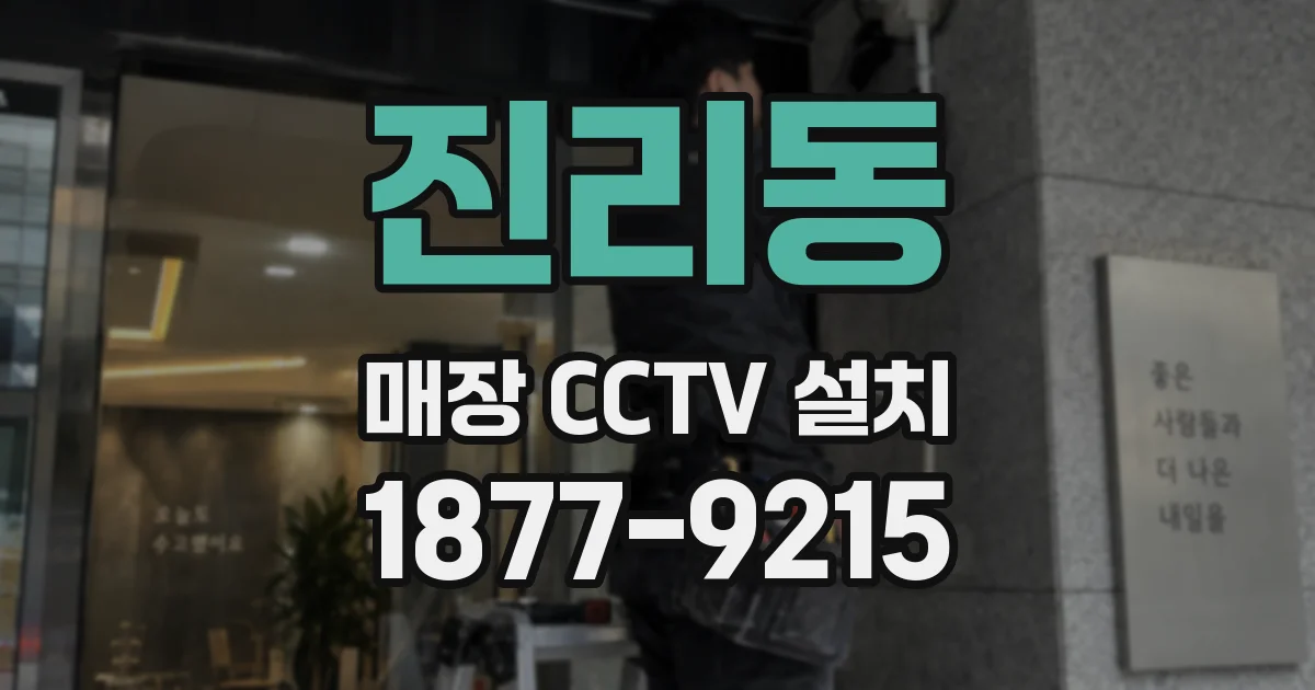 진리동 매장 CCTV 설치