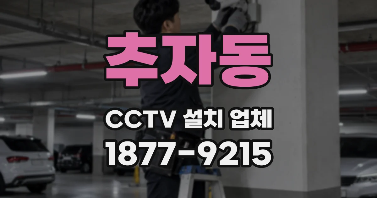추자동 CCTV 설치 업체