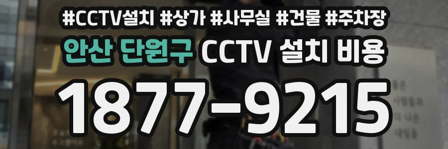 안산 단원구 CCTV 설치 비용