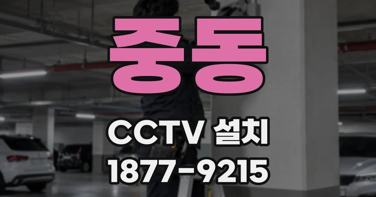 중동 CCTV 설치