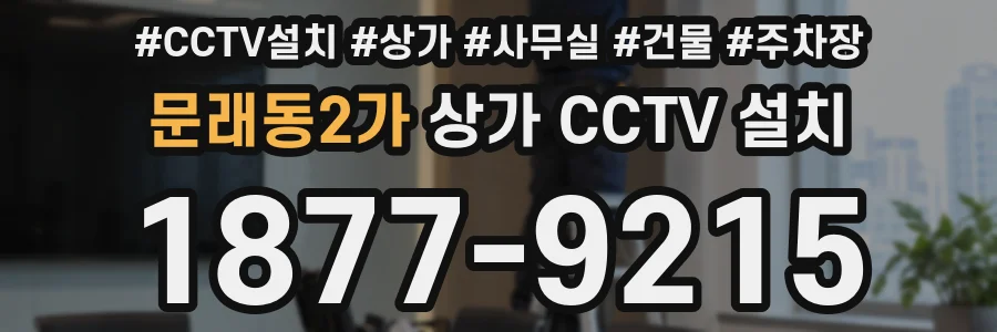 문래동2가 상가 CCTV 설치