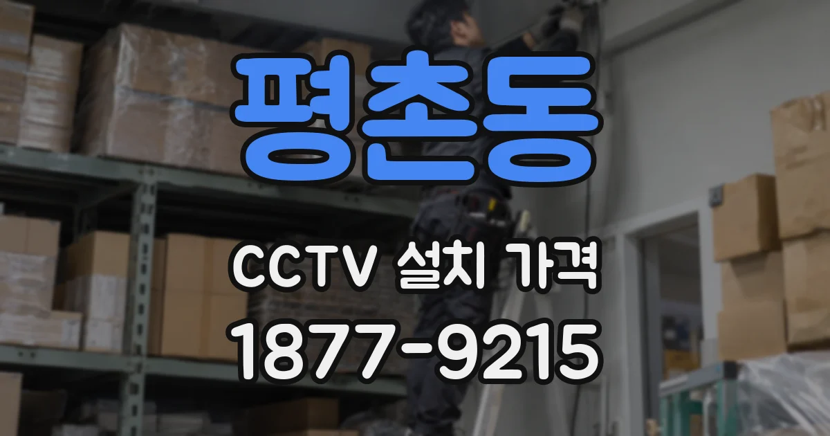 평촌동 CCTV 설치 가격