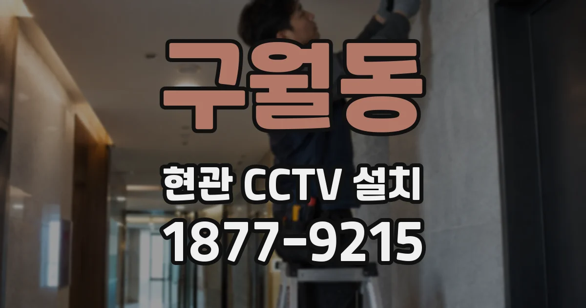 구월동 현관 CCTV 설치