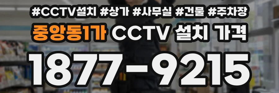 중앙동1가 CCTV 설치 가격