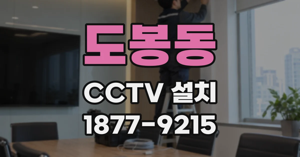 도봉동 CCTV 설치