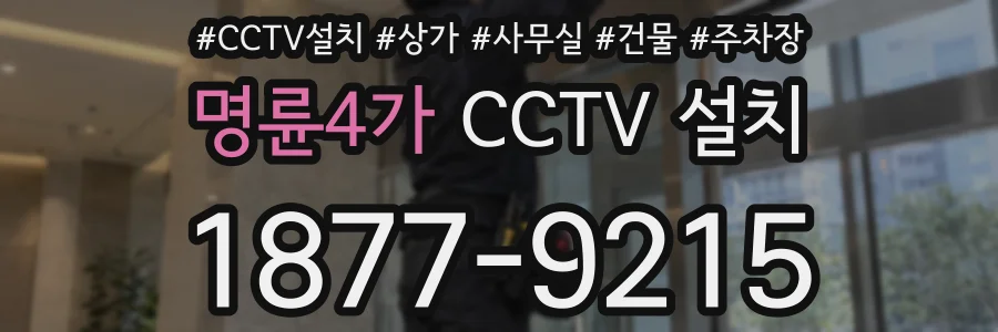 명륜4가 CCTV 설치