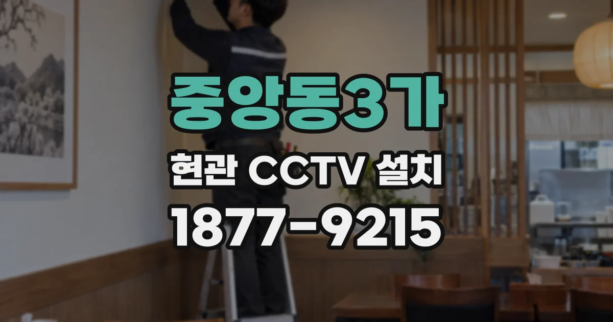 중앙동3가 현관 CCTV 설치