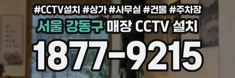 서울 강동구 매장 CCTV 설치