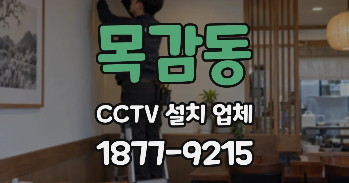 목감동 CCTV 설치 업체