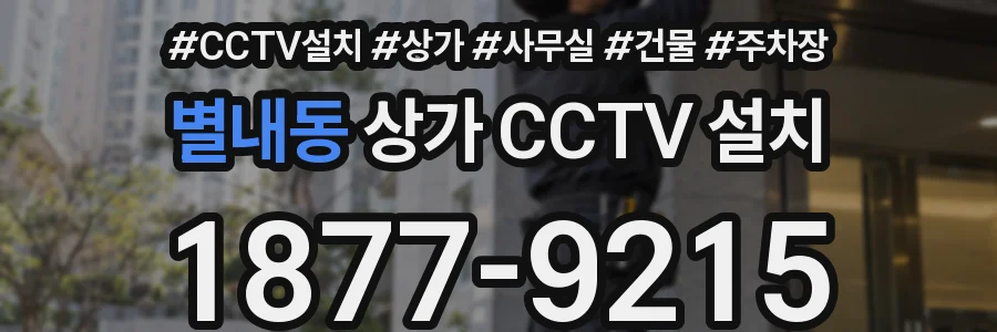 별내동 상가 CCTV 설치