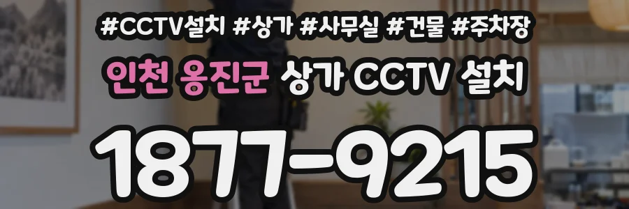 인천 옹진군 상가 CCTV 설치