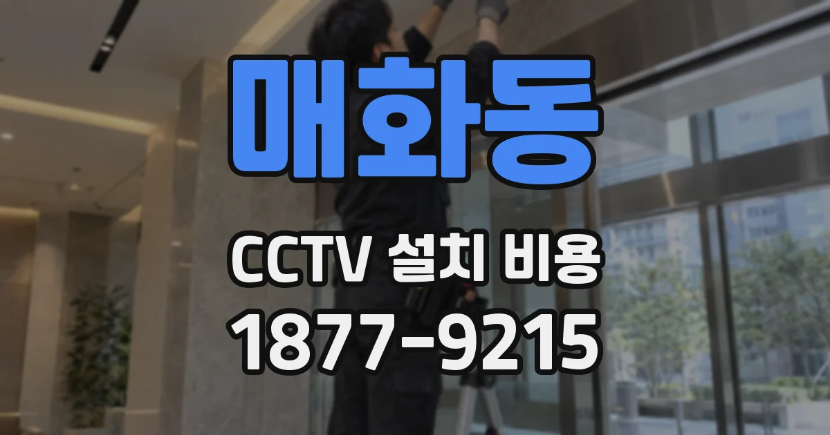 매화동 CCTV 설치 비용