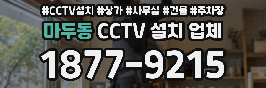 마두동 CCTV 설치 업체