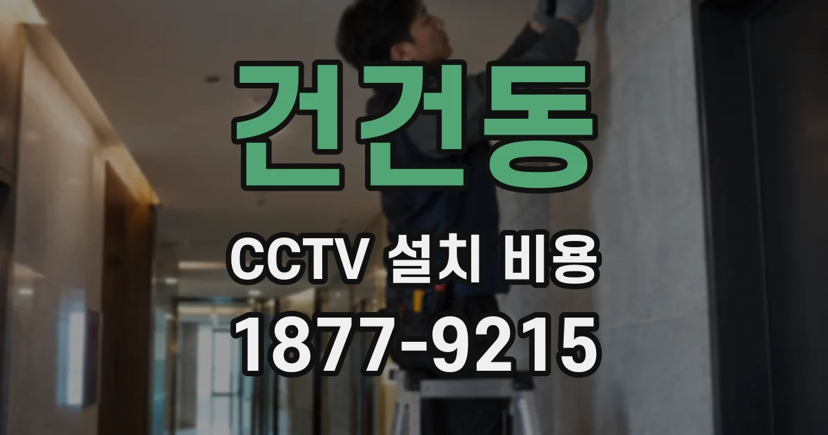 건건동 CCTV 설치 비용