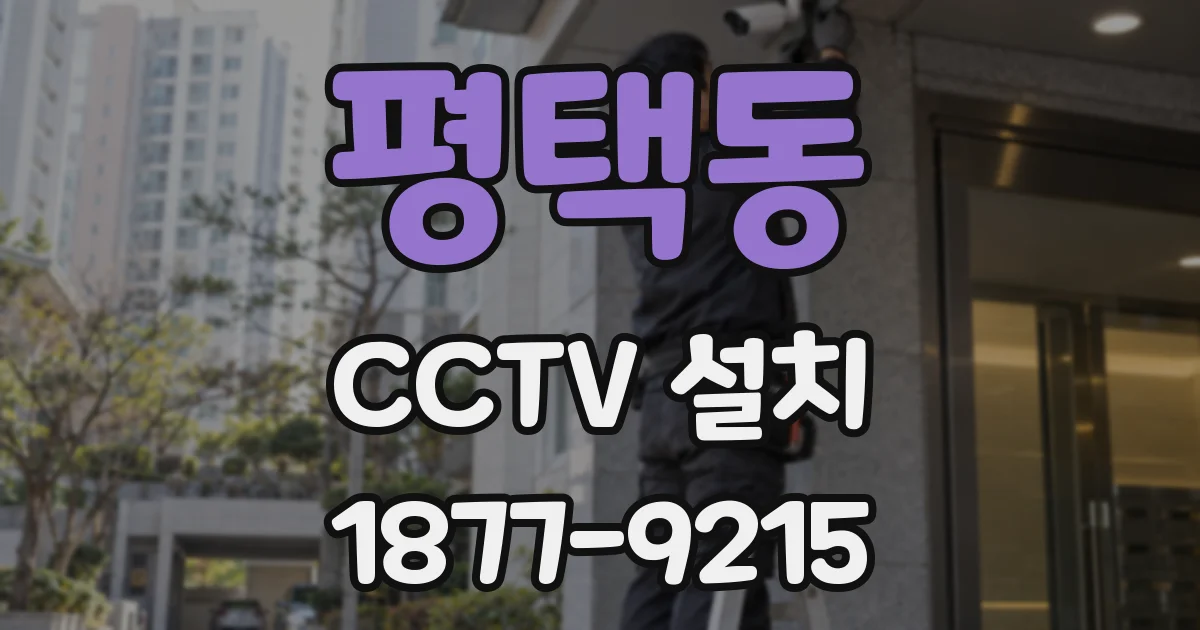 평택동 CCTV 설치
