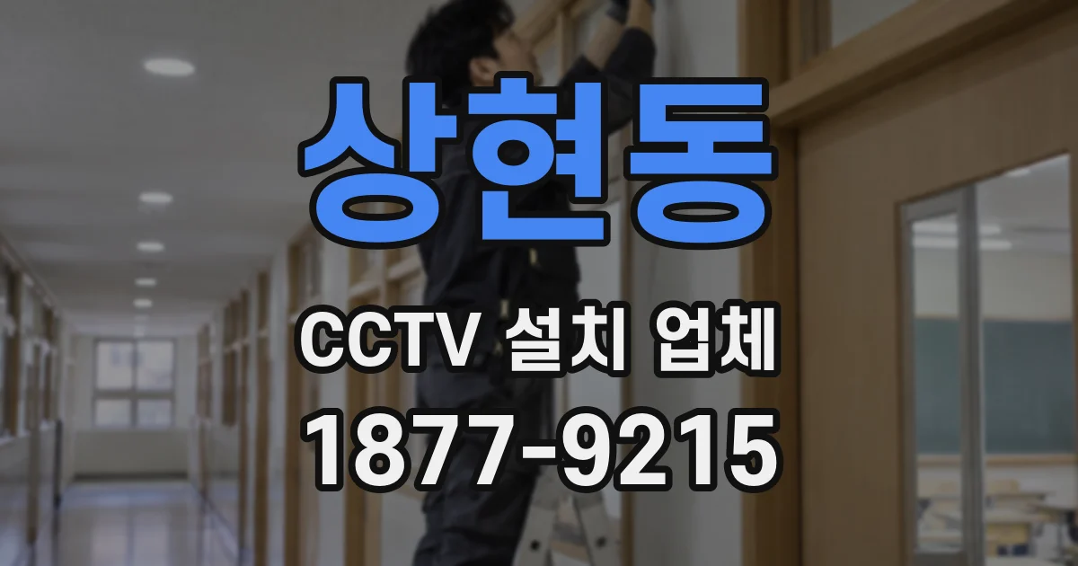 상현동 CCTV 설치 업체