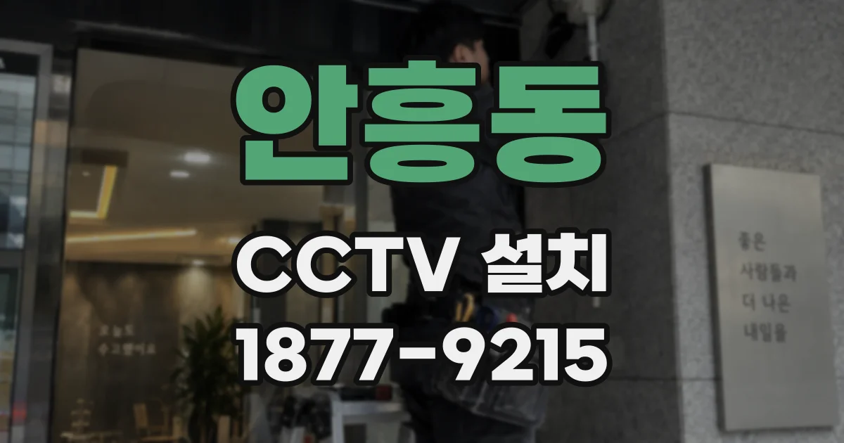 안흥동 CCTV 설치