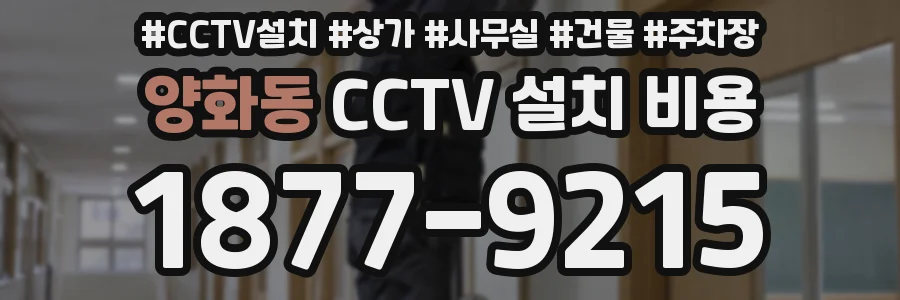 양화동 CCTV 설치 비용