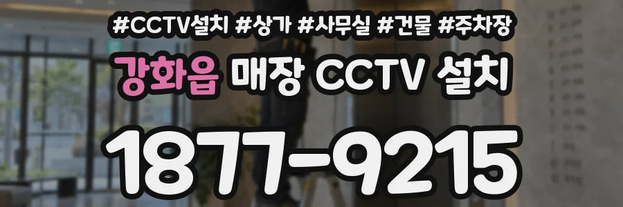 강화읍 매장 CCTV 설치