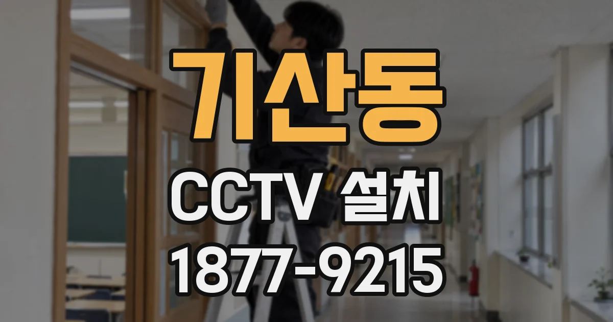 기산동 CCTV 설치