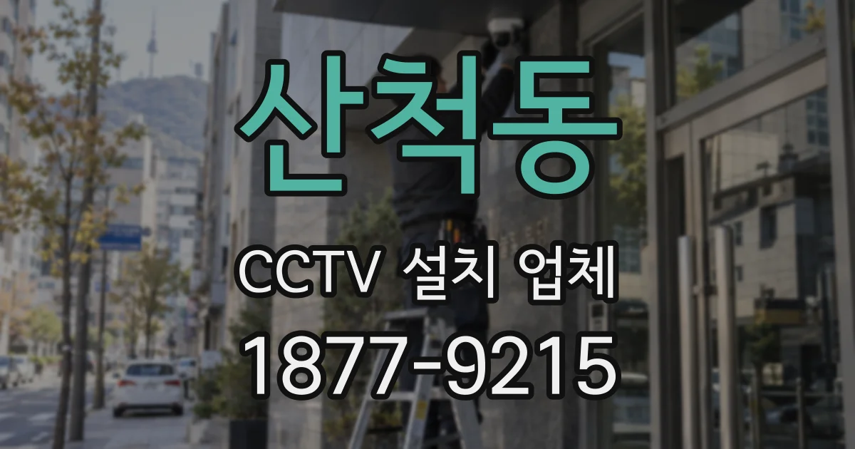 산척동 CCTV 설치 업체